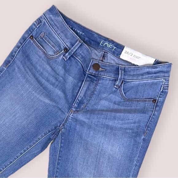 LOFT ANN TAYLOR NWT the modern skinny low rise in Light wash - Picture 3 of 7